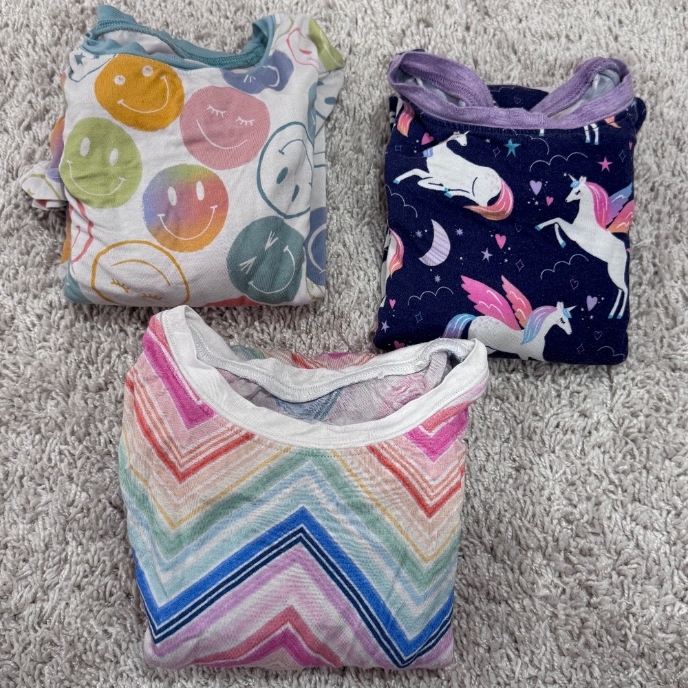 3 Pairs of Little Sleepies Pajamas - Size 7/8